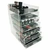 Best Pirce ✔️ Vandue Corporation OnDisplay 7 Tier Acrylic Cosmetic/Makeup Organizer - Multi-Tiered Clear Drawer ✨