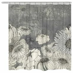 Best deal 💯 Laural Home Flowers On Grey Shower Curtain 🔥