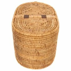 Brand new ✨ Artifacts Trading Company Artifacts Rattan Oval Double Tissue Roll Box, Honey Brown 😀