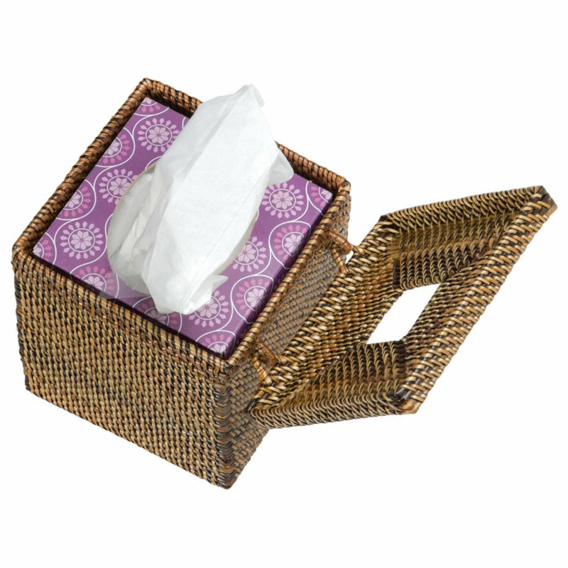 Hot Sale โจ KOUBOO Square Tissue Box Cover In Nito, Brown ๐ฅ - Image 4