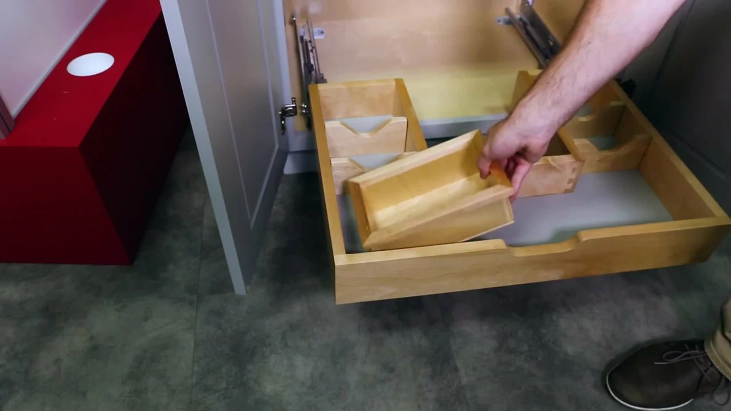 Promo ๐ Rev-A-Shelf Wood Vanity Sink Cabinet Pull Out Organizer, Bottom Of Cabinet ๐ - Image 2