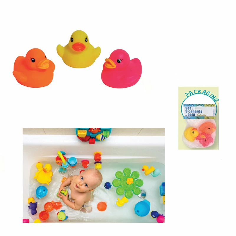 Coupon 🌟 EVIDECO Set Of 3 Non-Toxic Floating Bath Toys - Squeaky Ducks -for Babies And Toddlers 🌟 - Image 2