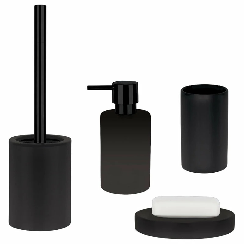 Discount ๐ Countertop Soap And Lotion Dispenser Spirella Tube Matte Black Porcelain ๐ - Image 2