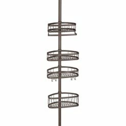 Cheapest 🔔 IDesign York Tension Shower Caddy, Bronze 🥰