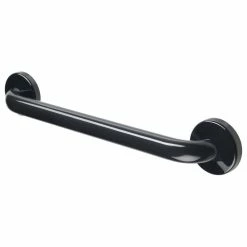 Budget ⭐ Ponte Giulio USA, Corp. 🧥 Coated Grab Bar With Safety Grip, ADA - 1 1/4" Dia, Black, 18" 👏