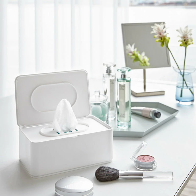 Deals ๐ Yamazaki Home Wet Wipes Case, Plastic, Lid, White โค๏ธ - Image 2