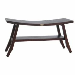 Hot Sale 🧨 DecoTeak Satori Eastern Style Shower Stools With Shelf, 24", 34" 😉