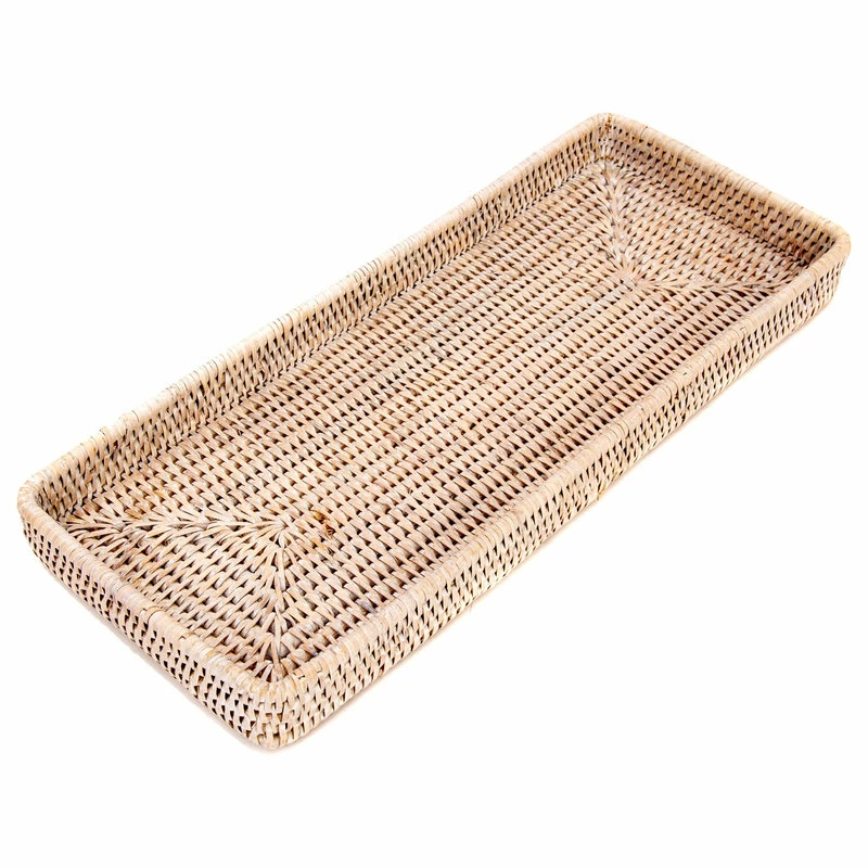 Coupon ๐ Artifacts Trading Company Artifacts Rattan Rectangular Vanity Tray, White Wash ๐ฏ - Image 2