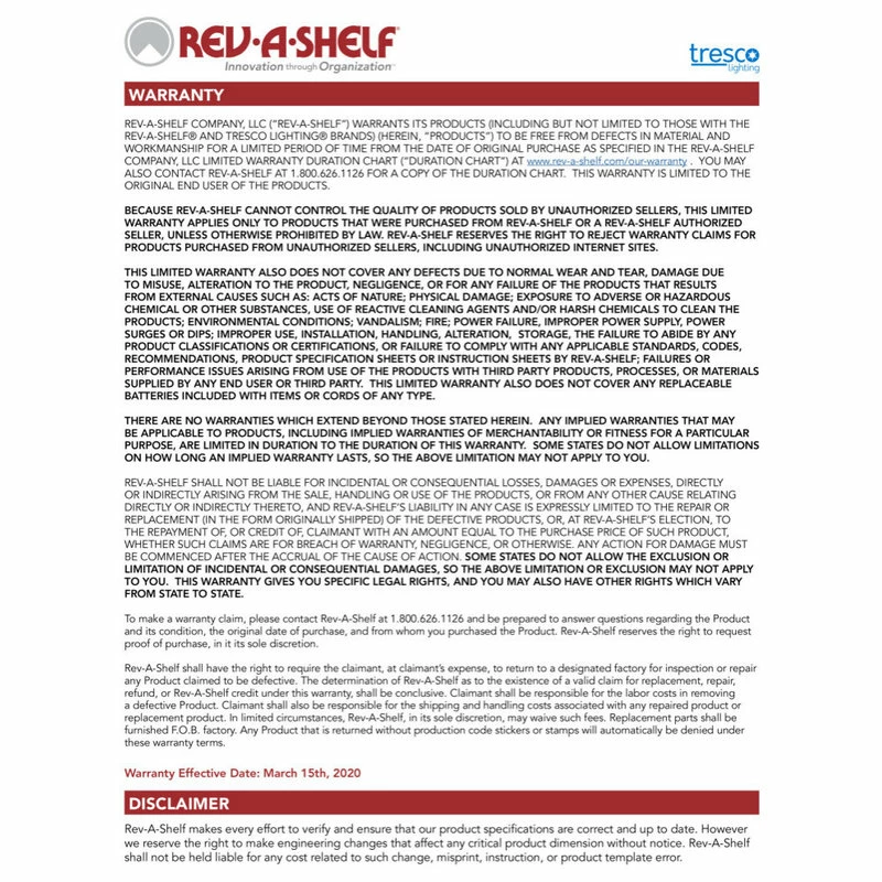 Cheap ๐ Rev-A-Shelf Wood Vanity Cabinet Door Storage Rack, 14.24" ๐ - Image 5