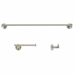 Wholesale 🧨 Italia Venezia Series Brushed Nickel 3 Piece Bathroom Accessory Set ✨