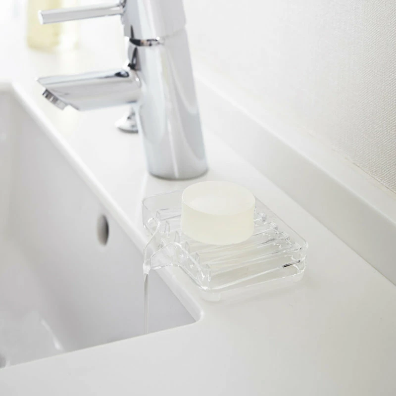Deals ๐ Yamazaki Home Self-Draining Soap Tray, Acrylic, Clear ๐ - Image 2