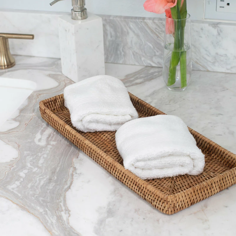 Discount ⌛ Artifacts Trading Company Artifacts Rattan Rectangular Vanity Tray, Honey Brown 😉 - Image 8