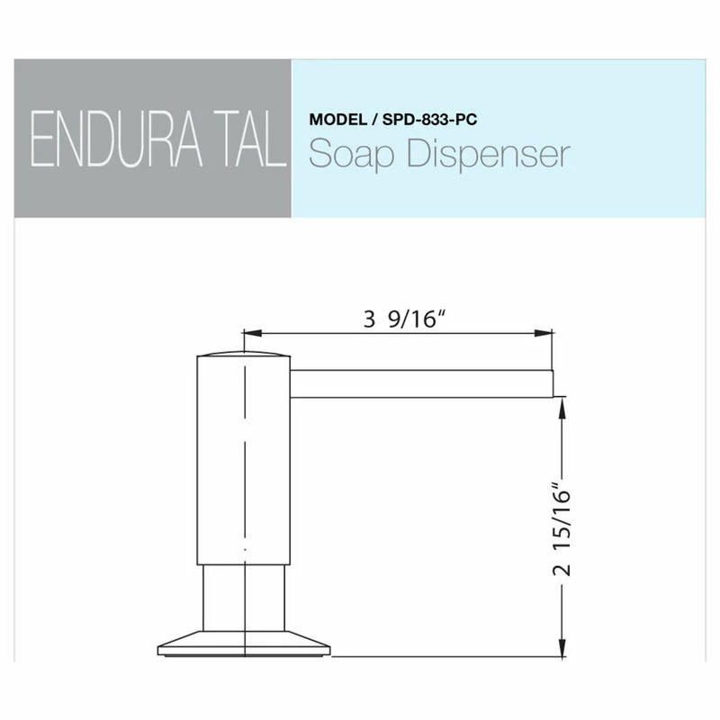 Flash Sale โ Houzer Inc. Endura Tal Soap Dispenser ๐ฅฐ - Image 4