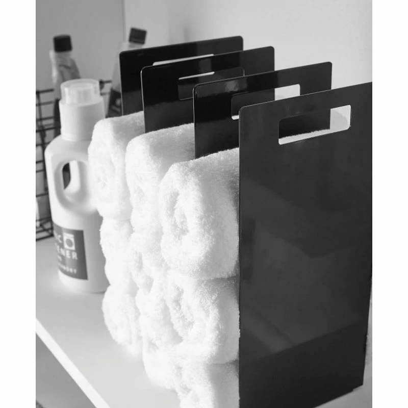 Best deal ๐ Yamazaki Home Towel Storage Organizer, Steel, Black ๐ - Image 10