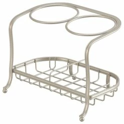 Cheap 🔥 IDesign York Lyra Hair Dryer And Flat Iron Holder, Satin 🤩