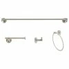 Budget 🧨 Italia Venezia Series Brushed Nickel 4 Piece Bathroom Accessory Set 🔥