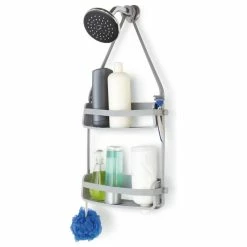 Best Sale ⭐ Umbra 023460 Flex 25 1/2 Inch Tall Polypropylene Shower Caddy - Gray 🌟