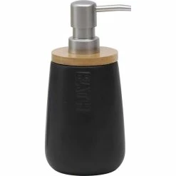 Flash Sale ๐คฉ EVIDECO Bath D Dolomite Vanity Soap Dispenser 15 Fl Oz Black-Bamboo Top ๐