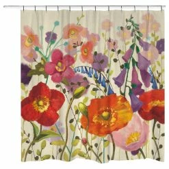 Cheap ✔️ Laural Home Couleur Printemps Shower Curtain 😍