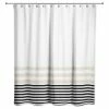 Buy 🛒 DDCG Beige And Black Stripes 71x74 Shower Curtain ✔️