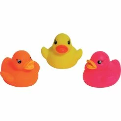 Coupon 🌟 EVIDECO Set Of 3 Non-Toxic Floating Bath Toys - Squeaky Ducks -for Babies And Toddlers 🌟