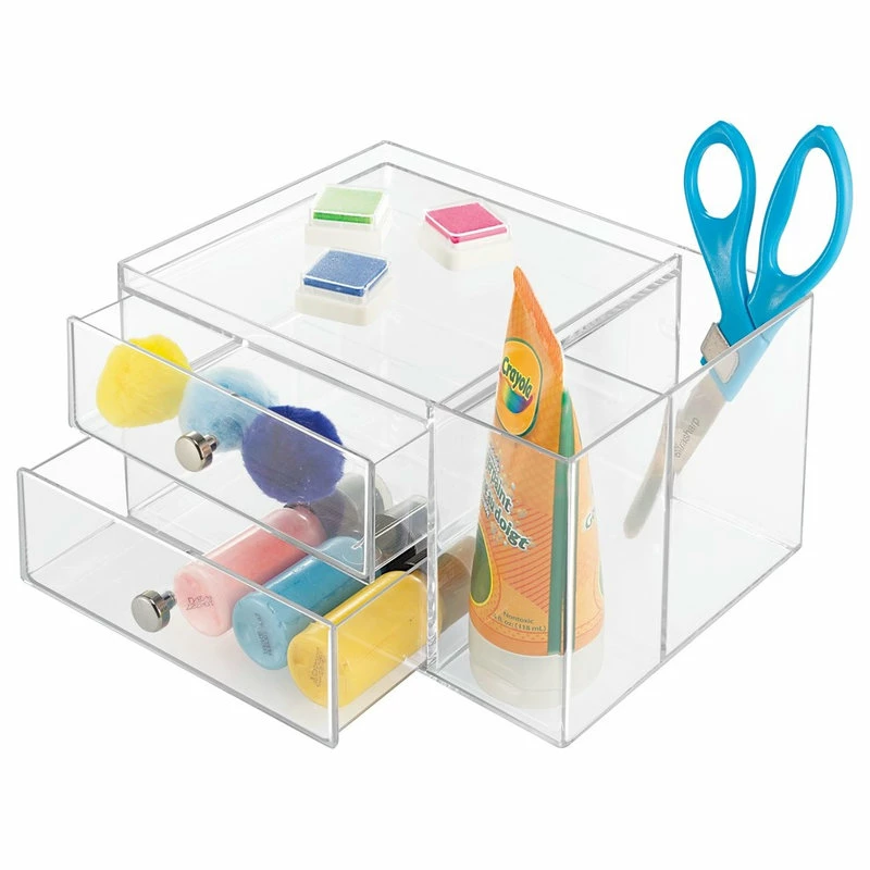 Best Sale โญ IDesign Clarity Cosmetic 2-Drawer Organizer, Clear ๐ - Image 4