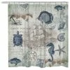 Best deal ⌛ Laural Home Seaside Postcard Shower Curtain 👏