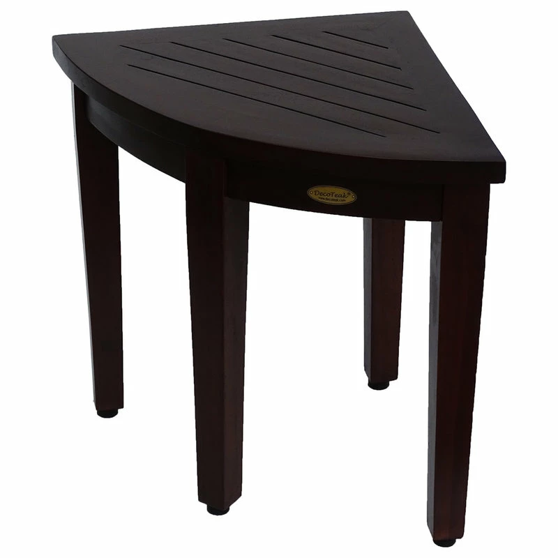Deals โญ DecoTeak Oasis Teak Corner Shower Stool, Corner Shelf ๐ - Image 3