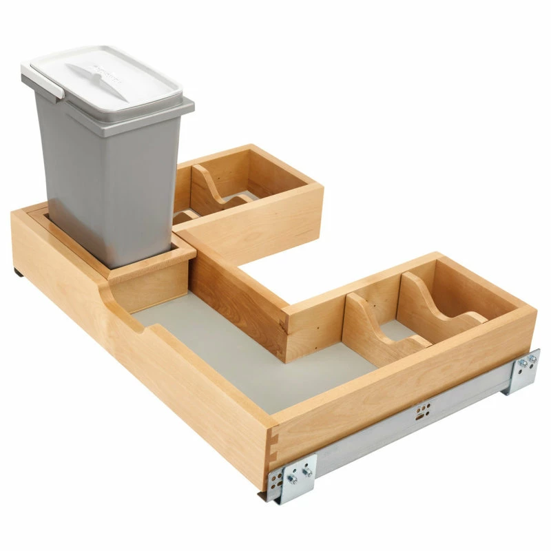 Promo ๐ Rev-A-Shelf Wood Vanity Sink Cabinet Pull Out Organizer, Bottom Of Cabinet ๐