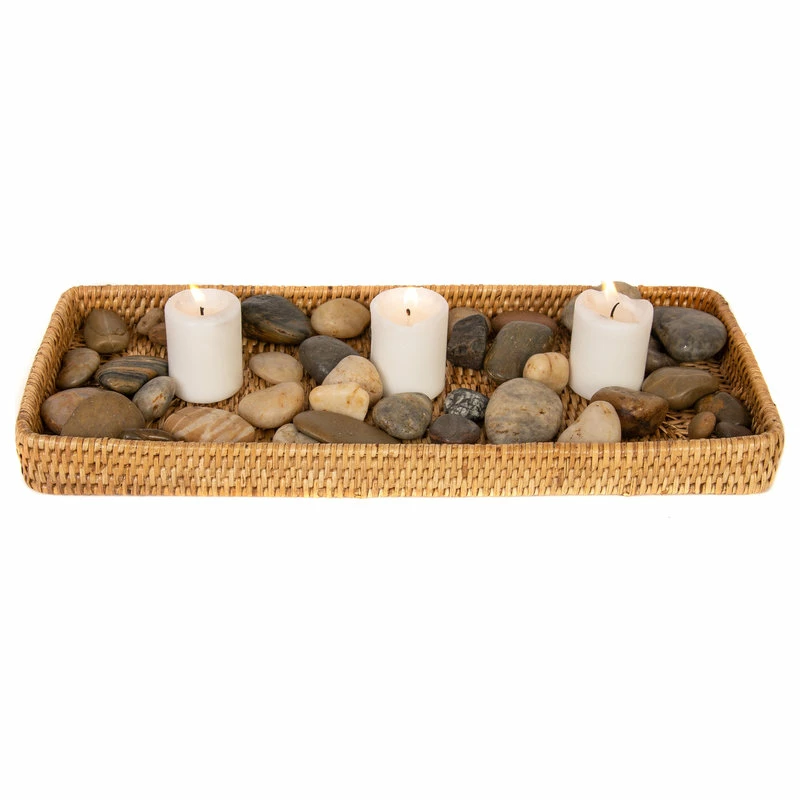 Discount ⌛ Artifacts Trading Company Artifacts Rattan Rectangular Vanity Tray, Honey Brown 😉 - Image 5