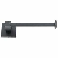 Promo 🥰 Italia TR6303 Trieste Matte Black Toilet Paper Holder ❤️