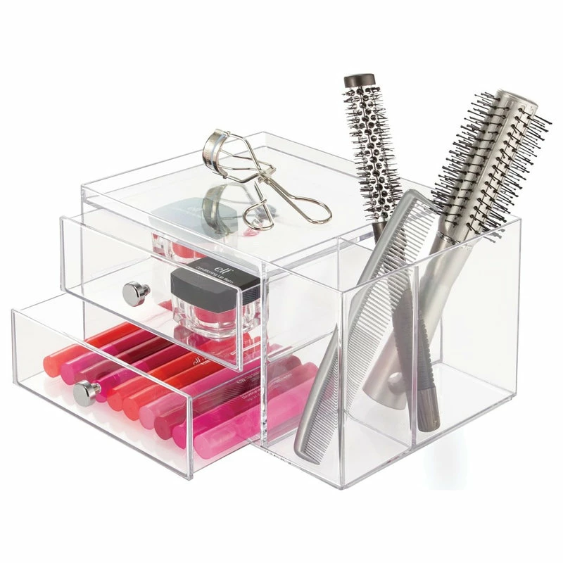 Best Sale โญ IDesign Clarity Cosmetic 2-Drawer Organizer, Clear ๐ - Image 2
