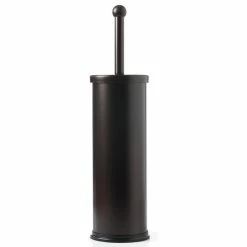 Cheap 🧨 Huji Rust Resistant Bronze Toilet Brush Holder With Lid 😀