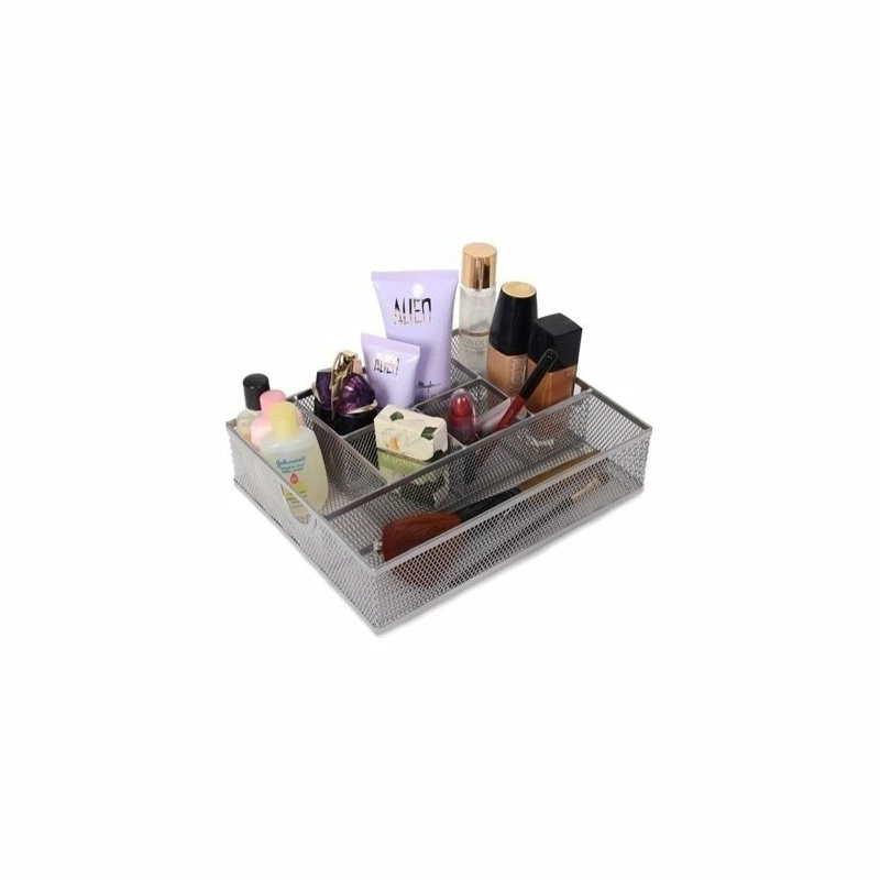 Best Sale ⌛ YBM HOME INC. Silver Mesh Vanity Cosmetic Organizer/Tray 👏 - Image 2