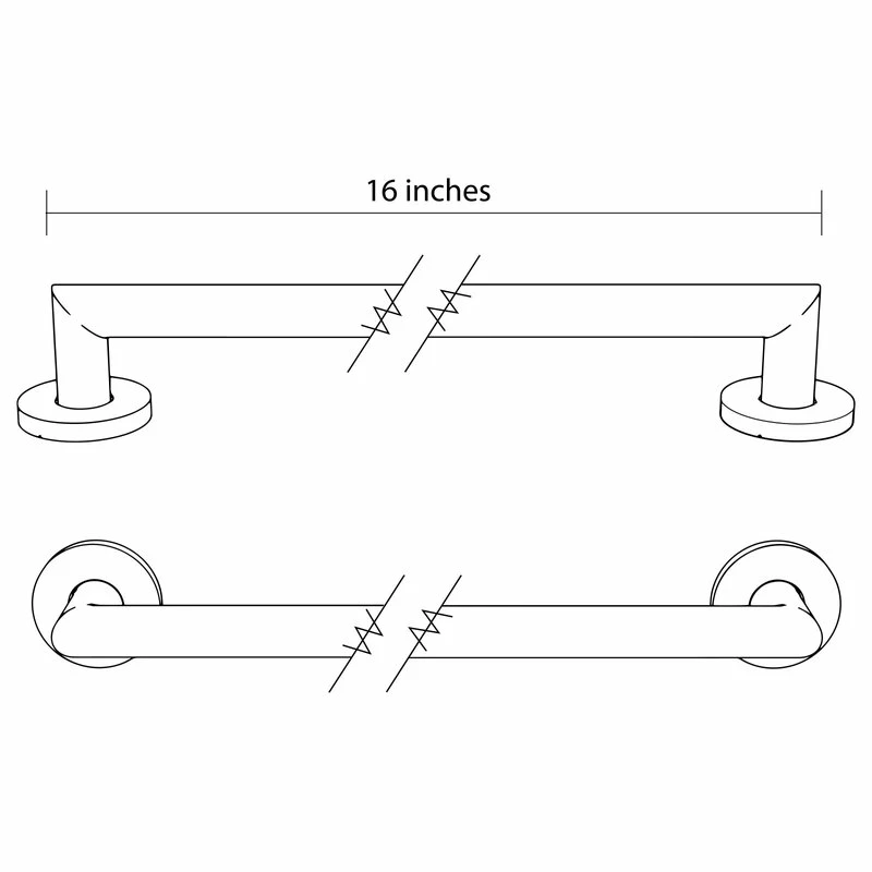 Budget ๐ฅฐ Keeney Holdings LLC Keeney Architectural Designer Grab Bar In Brushed Nickel, 16 In. ๐ฏ - Image 12