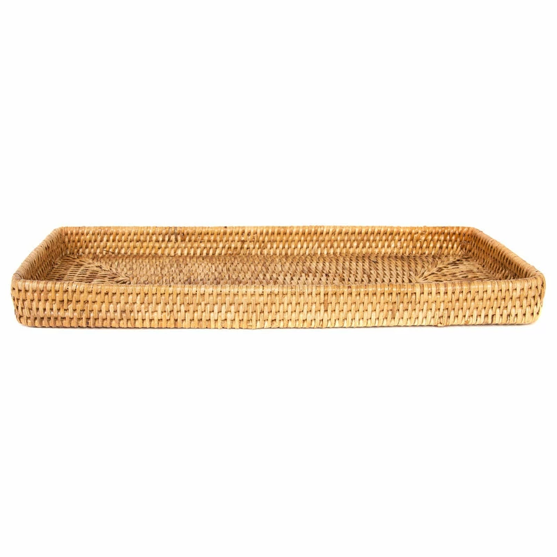 Discount ⌛ Artifacts Trading Company Artifacts Rattan Rectangular Vanity Tray, Honey Brown 😉 - Image 2