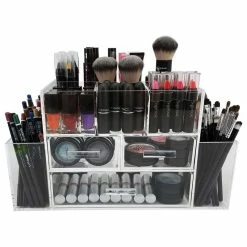 Best reviews of 🥰 Vandue Corporation OnDisplay Amara 3 Drawer Tiered Acrylic Makeup/Jewelry Organizer - Luxe Clear C 😀