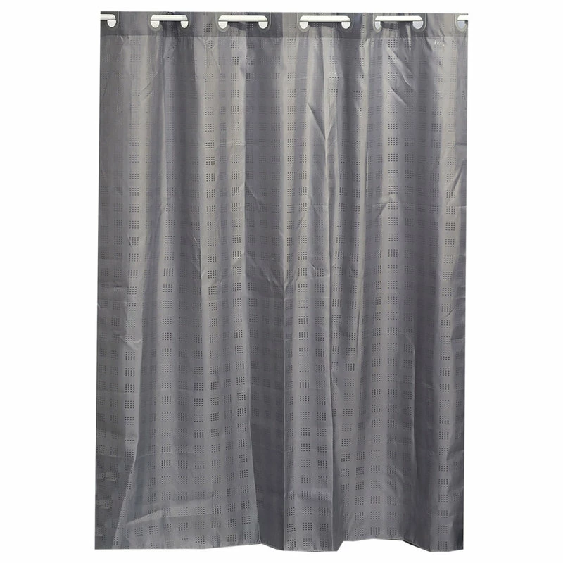 Buy ๐ฅ EVIDECO Hookless Shower Curtain Polyester Cubic, Grey ๐