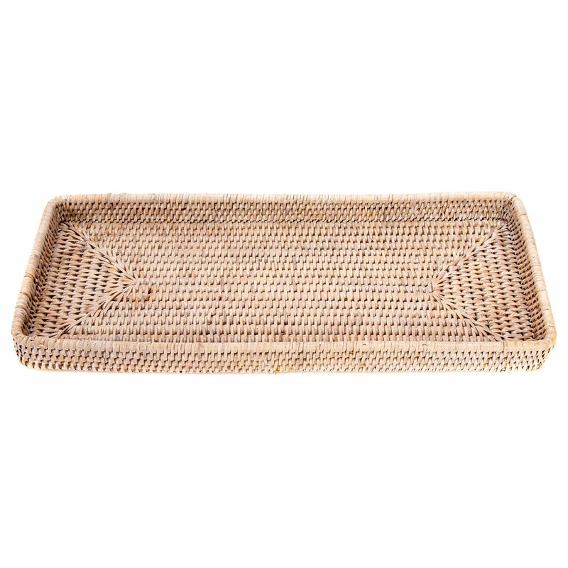Coupon ๐ Artifacts Trading Company Artifacts Rattan Rectangular Vanity Tray, White Wash ๐ฏ - Image 3