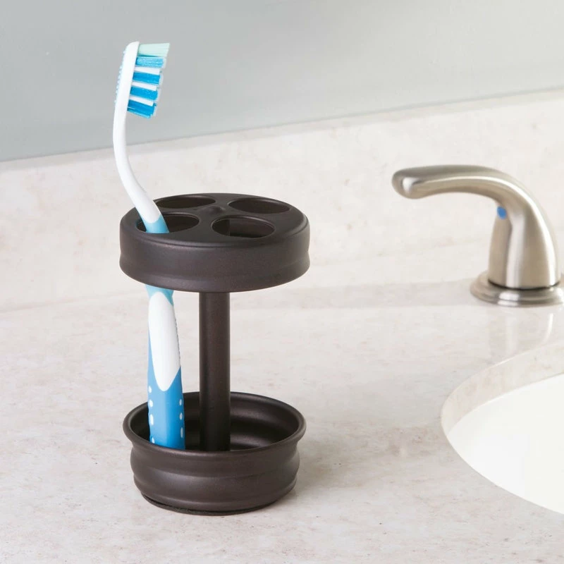 Promo ๐ IDesign Olivia Toothbrush Holder, Bronze โจ - Image 3