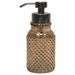 Brand new ๐ TATARA Nu Steel Glass Refillable Foaming Hand Soap Dispenser, Amber Finish โญ