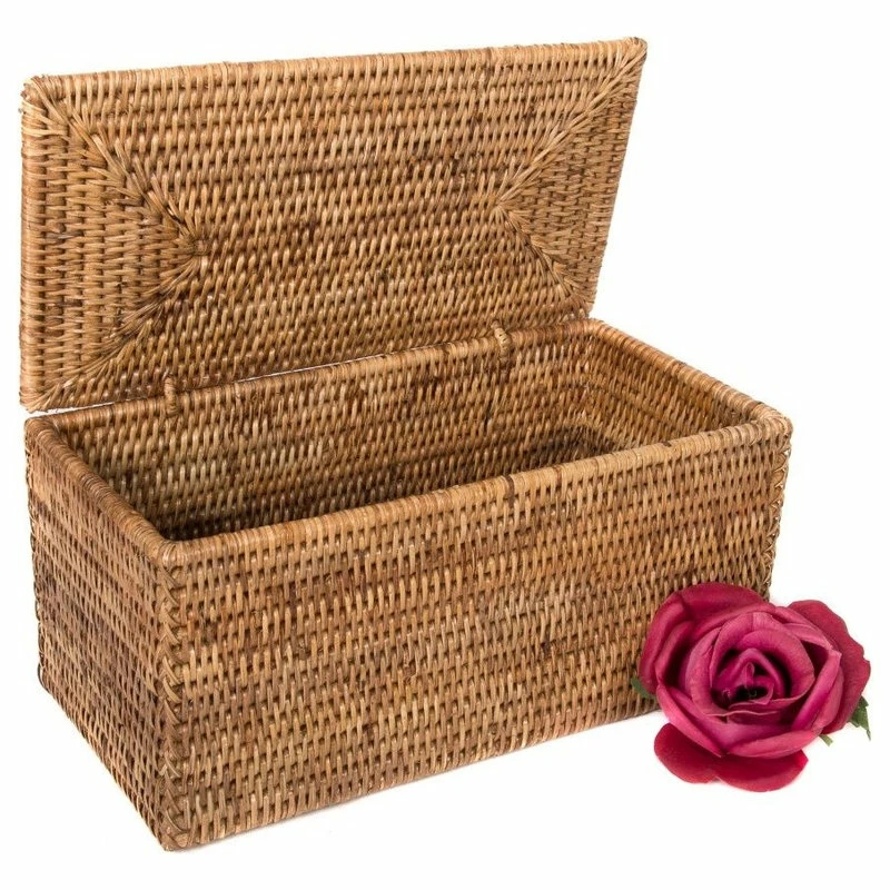 Brand new ๐ Artifacts Trading Company Artifacts Rattan Double Tissue Box, Honey Brown ๐ - Image 2