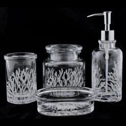 Cheap 🎉 Nature Home Decor Angus Glass Bathroom Set Of Arctic Collection 💯