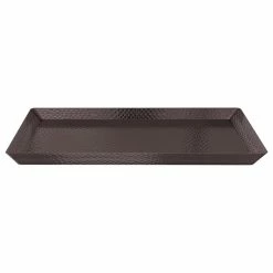 Best Sale 🎉 TATARA Nu Steel 🔨 Hammered Vanity Tray, Oil Rubbed Bronze ✨