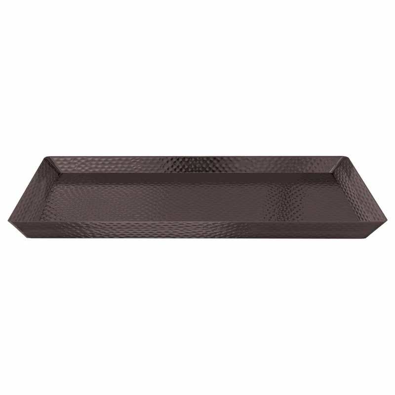 Best Sale 🎉 TATARA Nu Steel 🔨 Hammered Vanity Tray, Oil Rubbed Bronze ✨