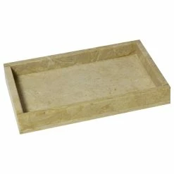 Buy ๐ Bello Treasure Polished Marble Bathroom Tray, Golden Wheat ๐