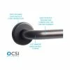 Outlet 🥰 CSI Bathware 42 Inch Straight Safety Grab Bar, Oil Rubbed Bronze, 1.25" Diameter 🌟