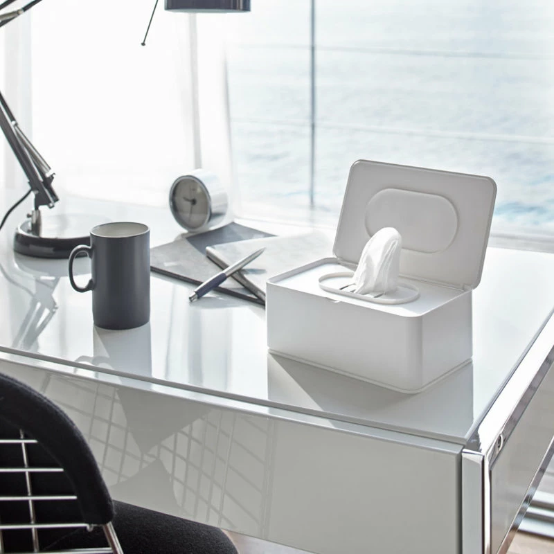 Deals ๐ Yamazaki Home Wet Wipes Case, Plastic, Lid, White โค๏ธ - Image 4