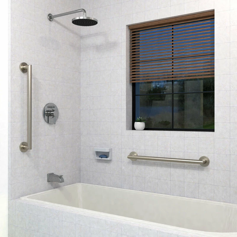 Budget ๐ฅฐ Keeney Holdings LLC Keeney Architectural Designer Grab Bar In Brushed Nickel, 16 In. ๐ฏ - Image 3