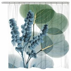 Best reviews of 🌟 Laural Home Lily And Eucalyptus Leaf X-Ray Shower Curtain 😍